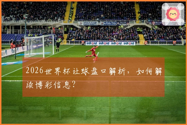 2026世界杯让球盘口解析，如何解读博彩信息？