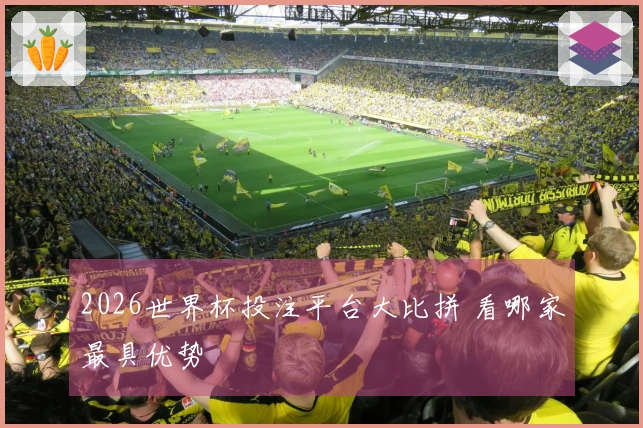 2026世界杯投注平台大比拼 看哪家最具优势